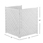 3-Panel Outdoor Air Conditioner Fence Screen