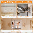 Bathroom LED Lighted Medicine Cabinet with Storage