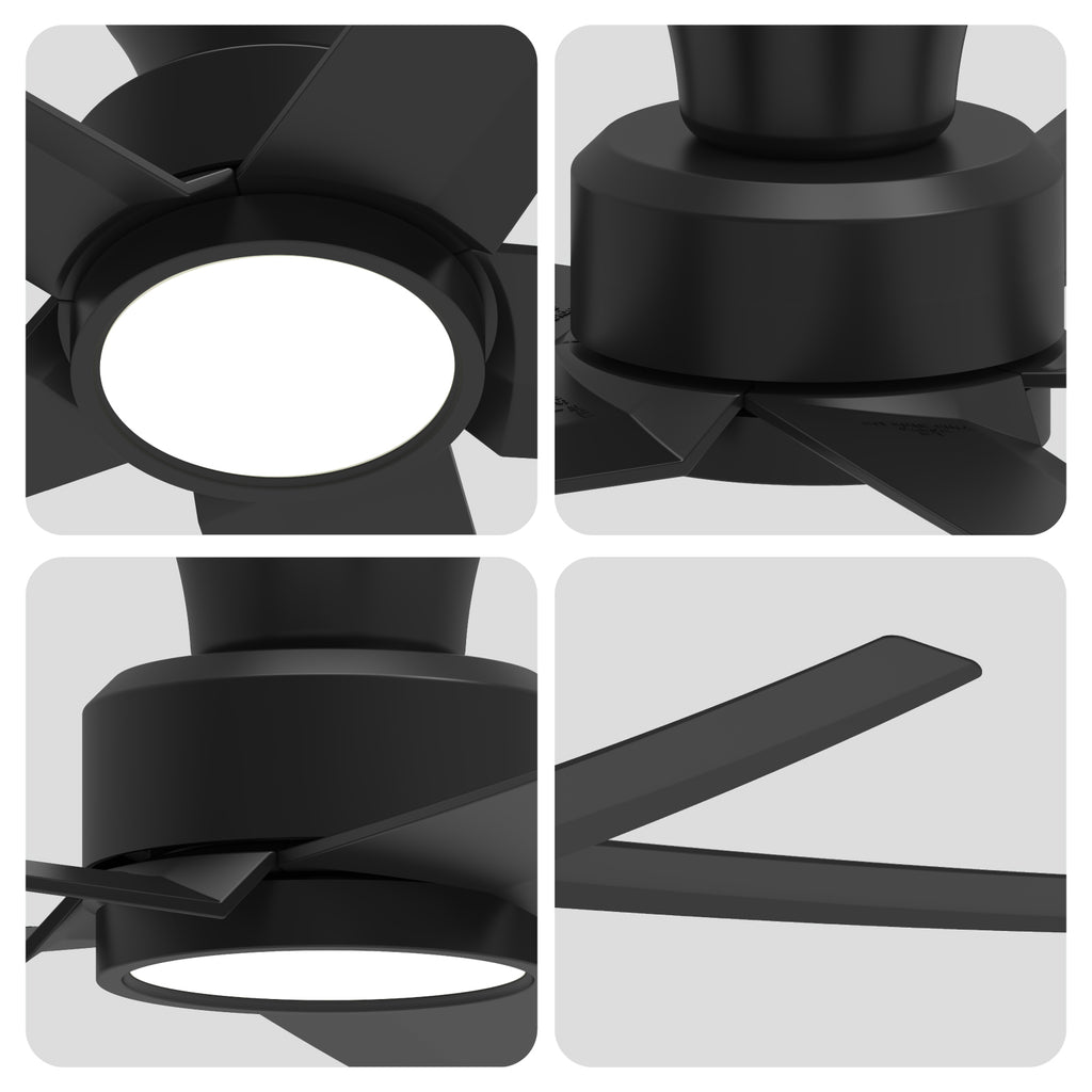 52 Inch Ceiling Fan with Lights and Remote