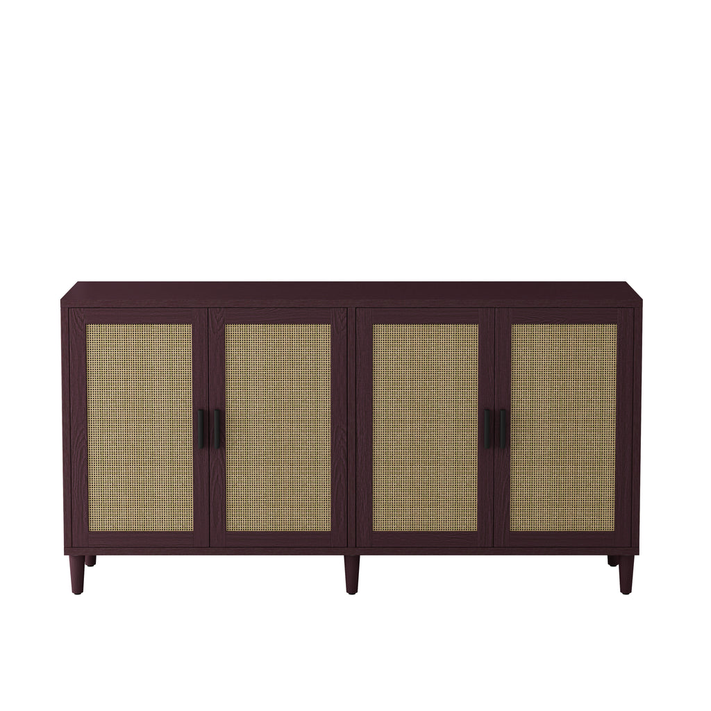 70" Rattan Buffet Cabinet with Storage