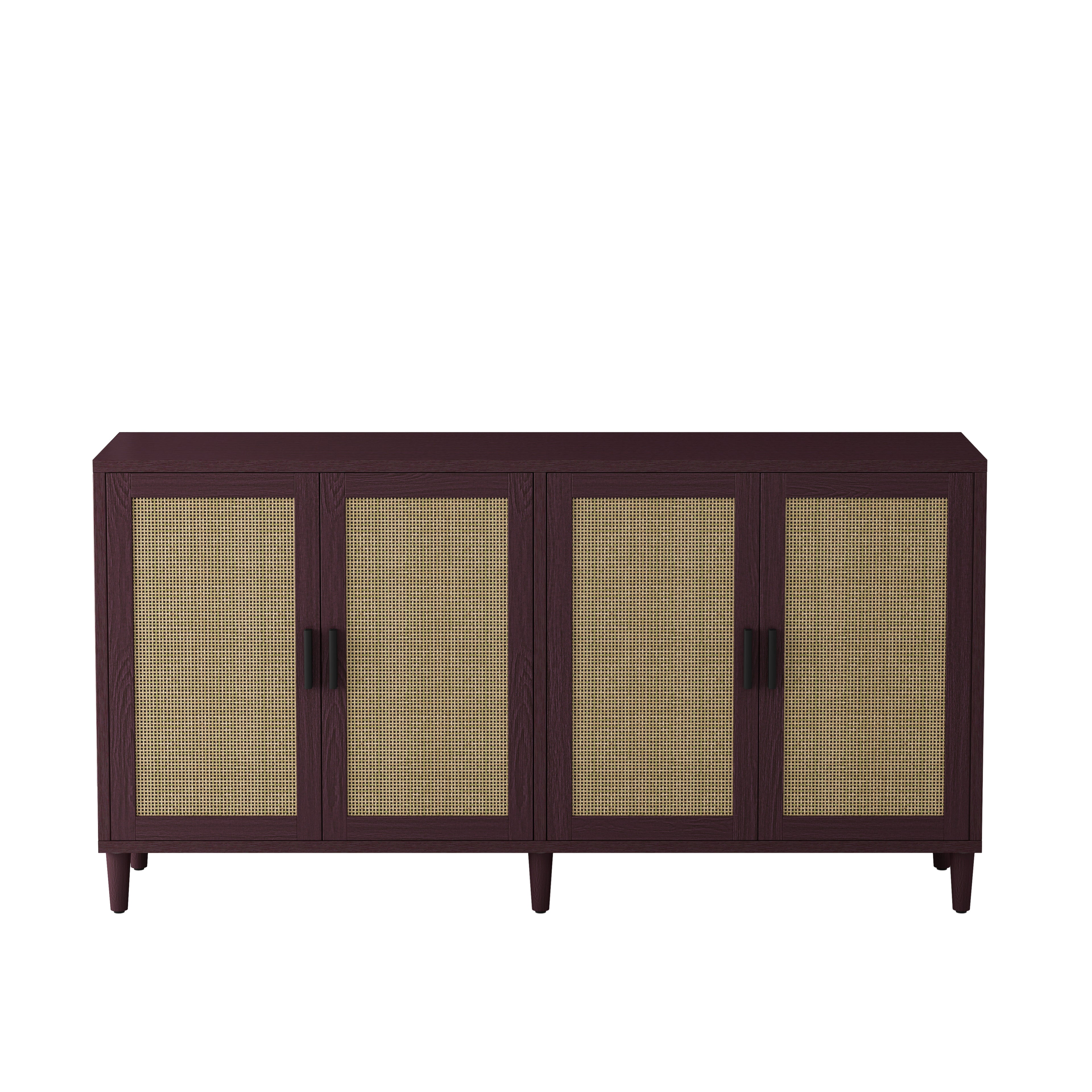 70" Rattan Buffet Cabinet with Storage