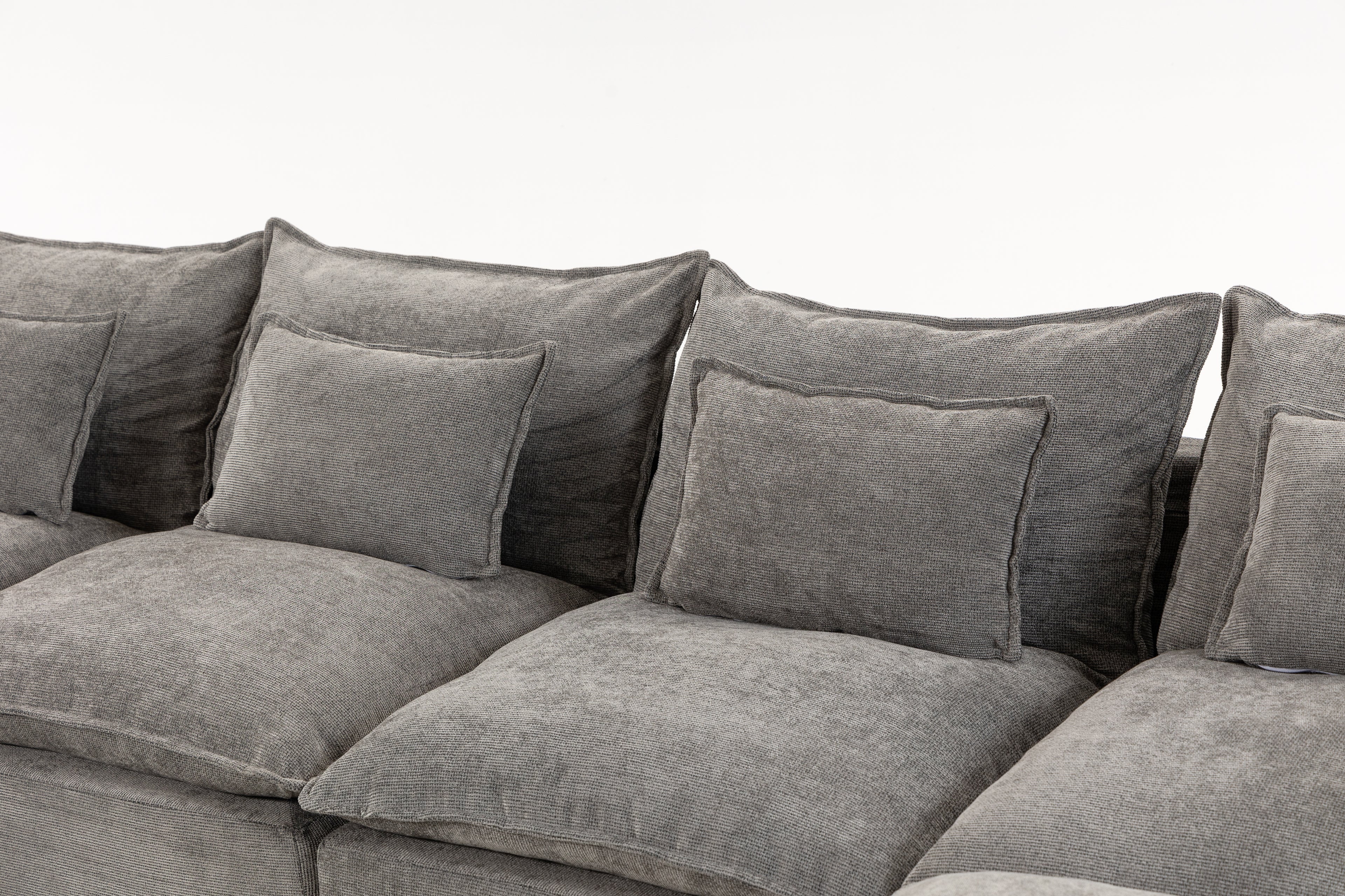 129.8" Cloud Couch Oversized Modular Sectional Sofa