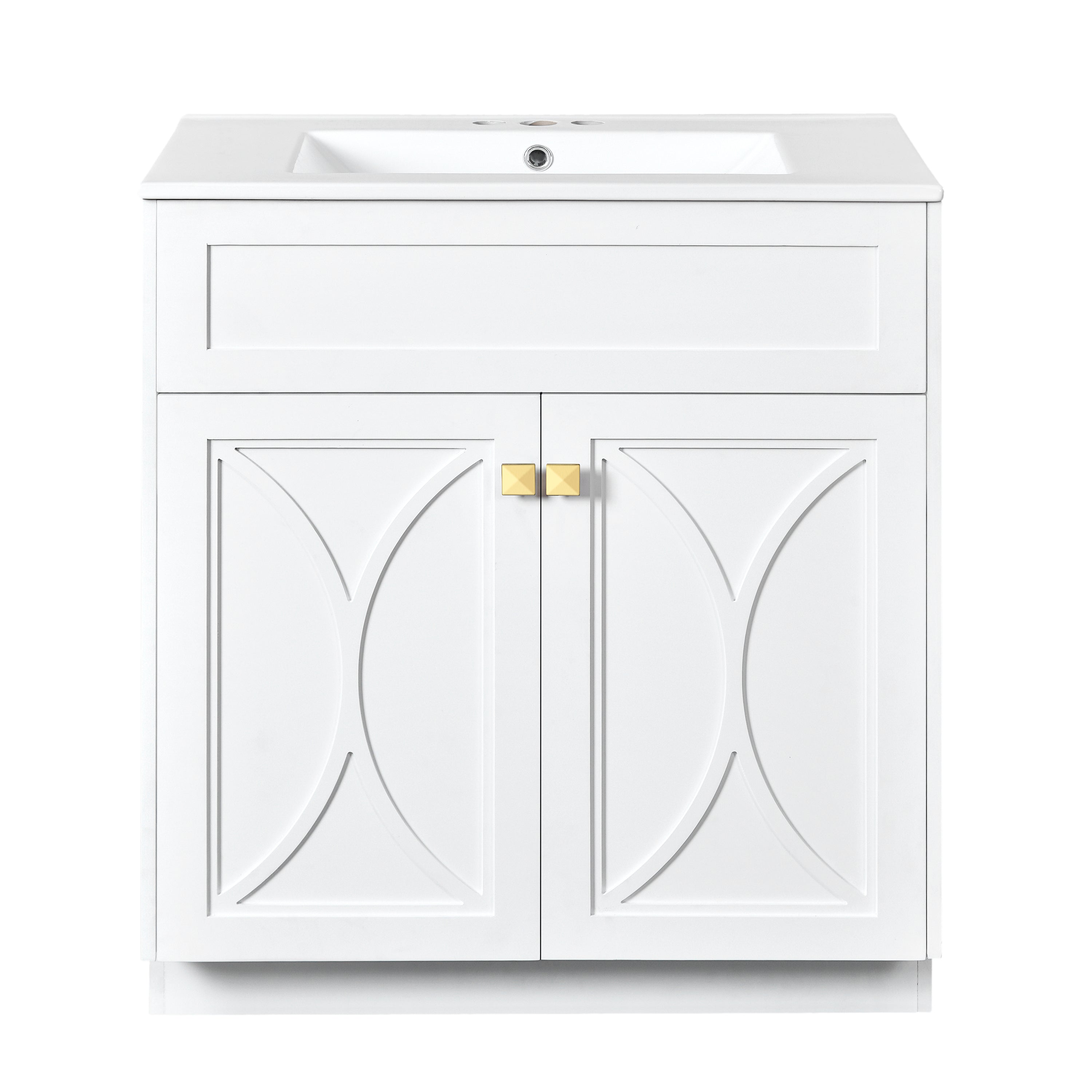 30'' Bathroom Vanity with Ceramic Sink Combo