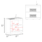 Salento Freestanding Sink, Double Door Cabinet