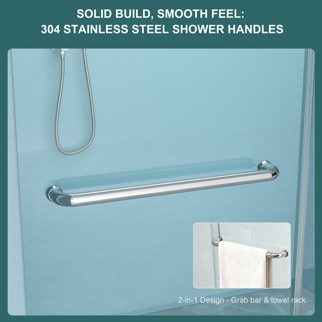 Shower Door 60" W x 72" H Single Sliding Bypass Shower Enclosure