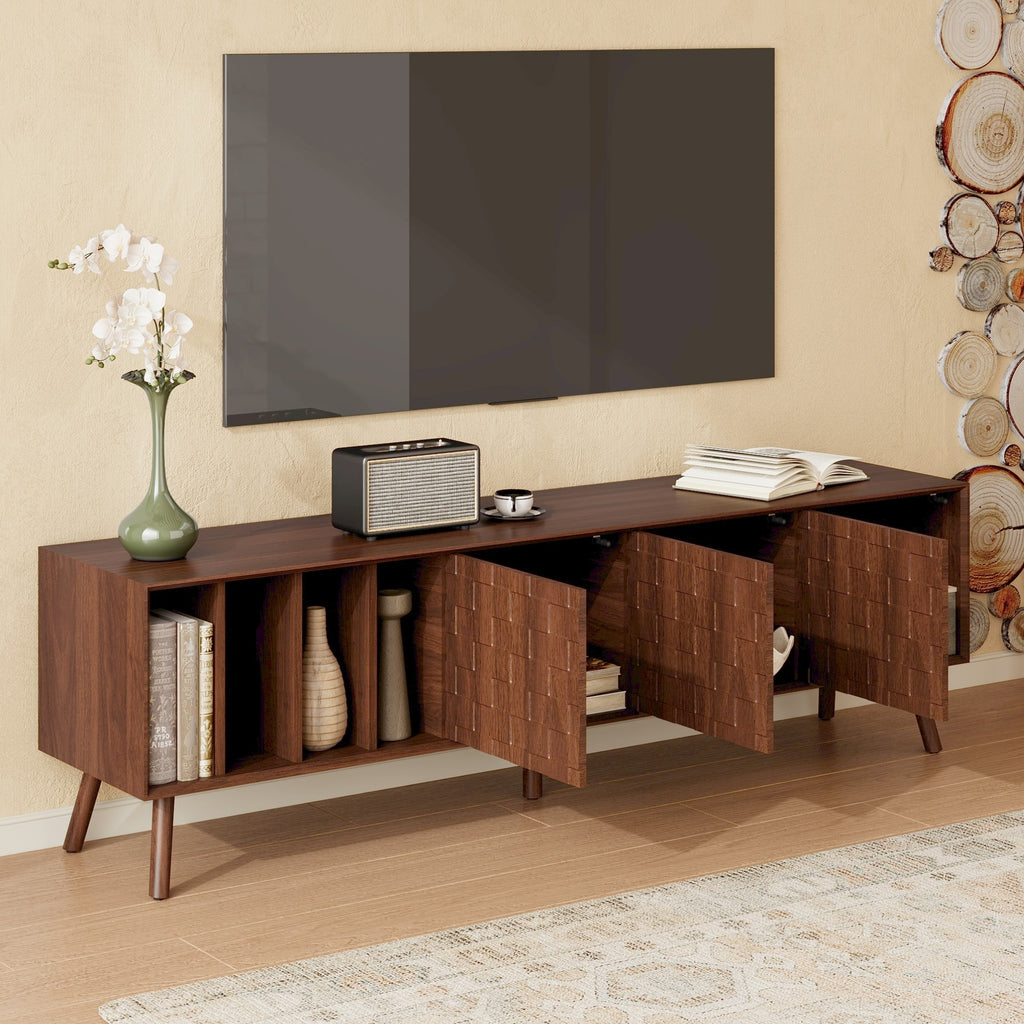 68" Mid-Century Modern TV Stand, Media Console Table