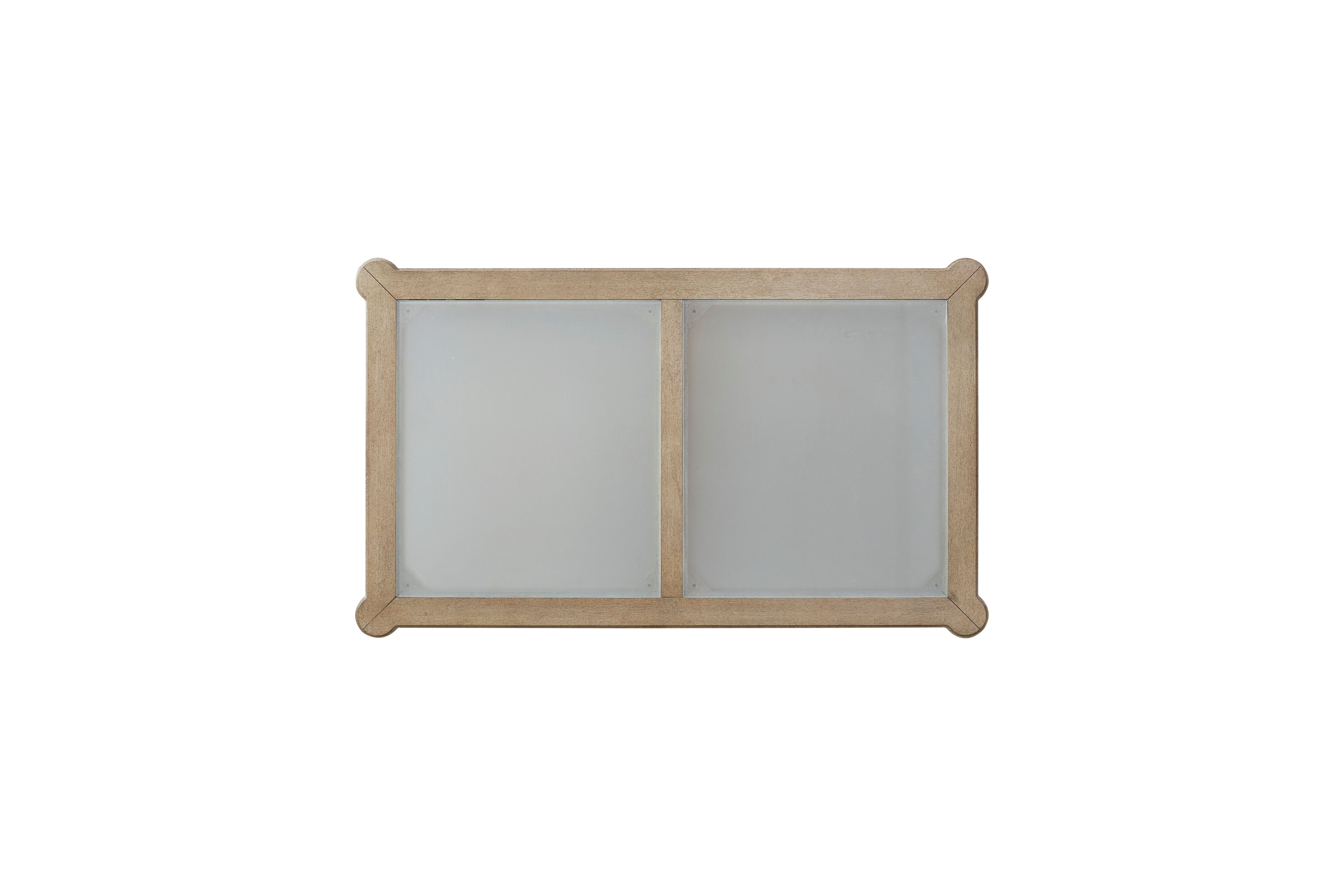 Frosted Glass Top Cocktail Table With Casters