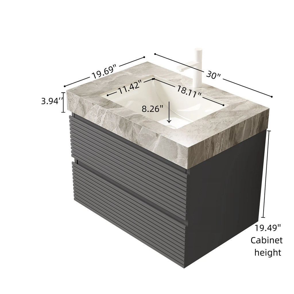 VENO 30" Bathroom Vanity with Undermount Sink