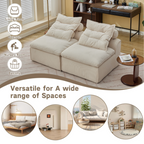 Modular Sofa with Soft Corduroy Fabric