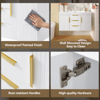 36'' Wall Mounted Bathroom Vanity