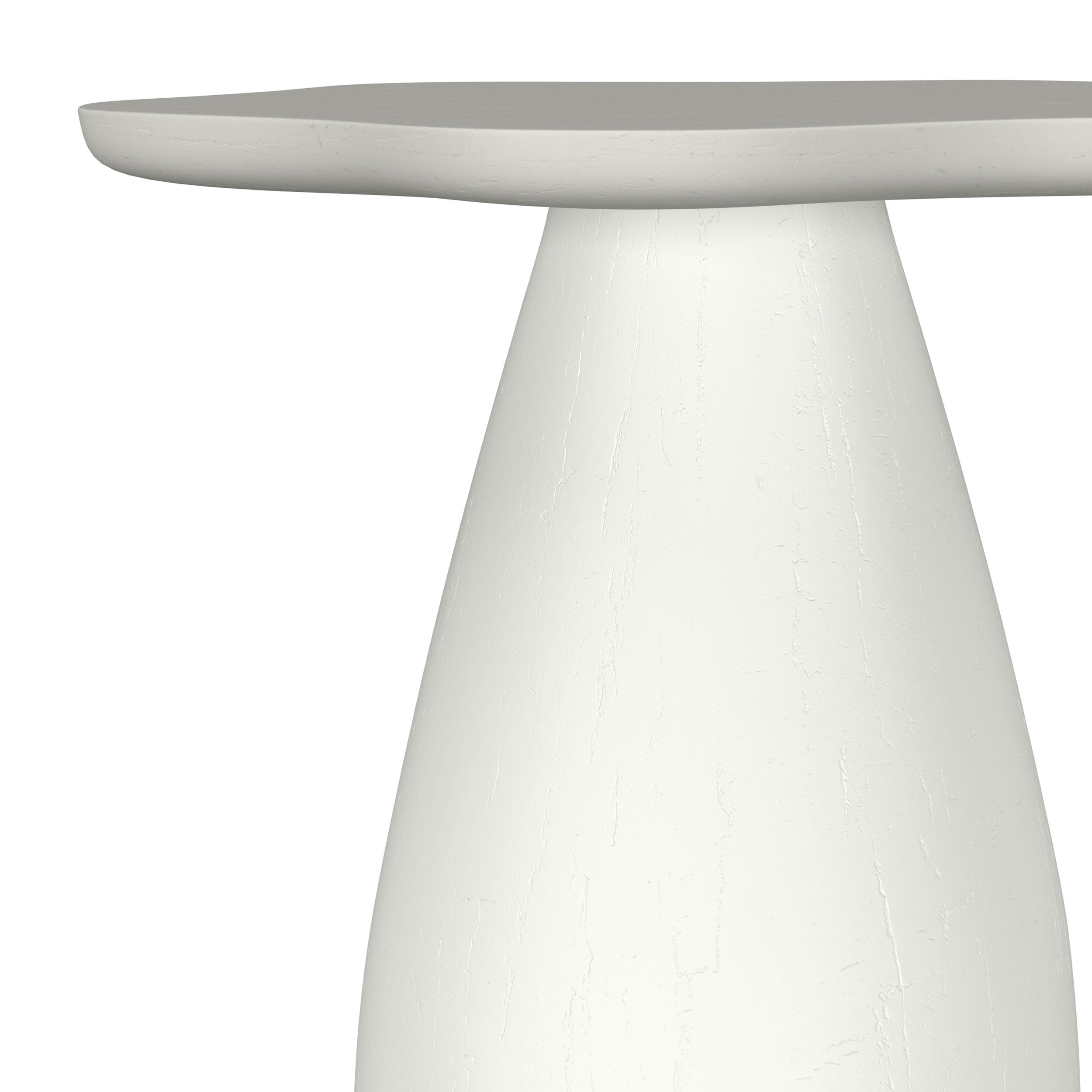 Perth 20-inch Side Table with Cloud-Shaped Top Off White-