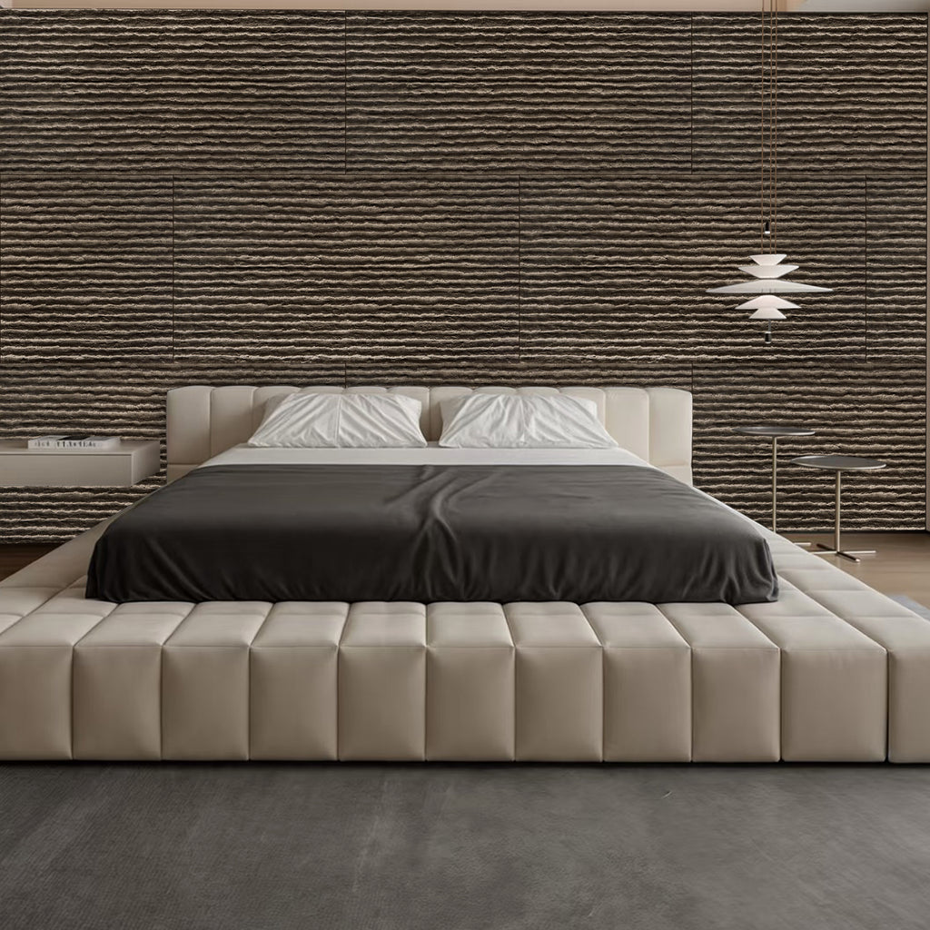 3D Faux Stone Wall Panels - 12 PCS PU Wainscoting Panel