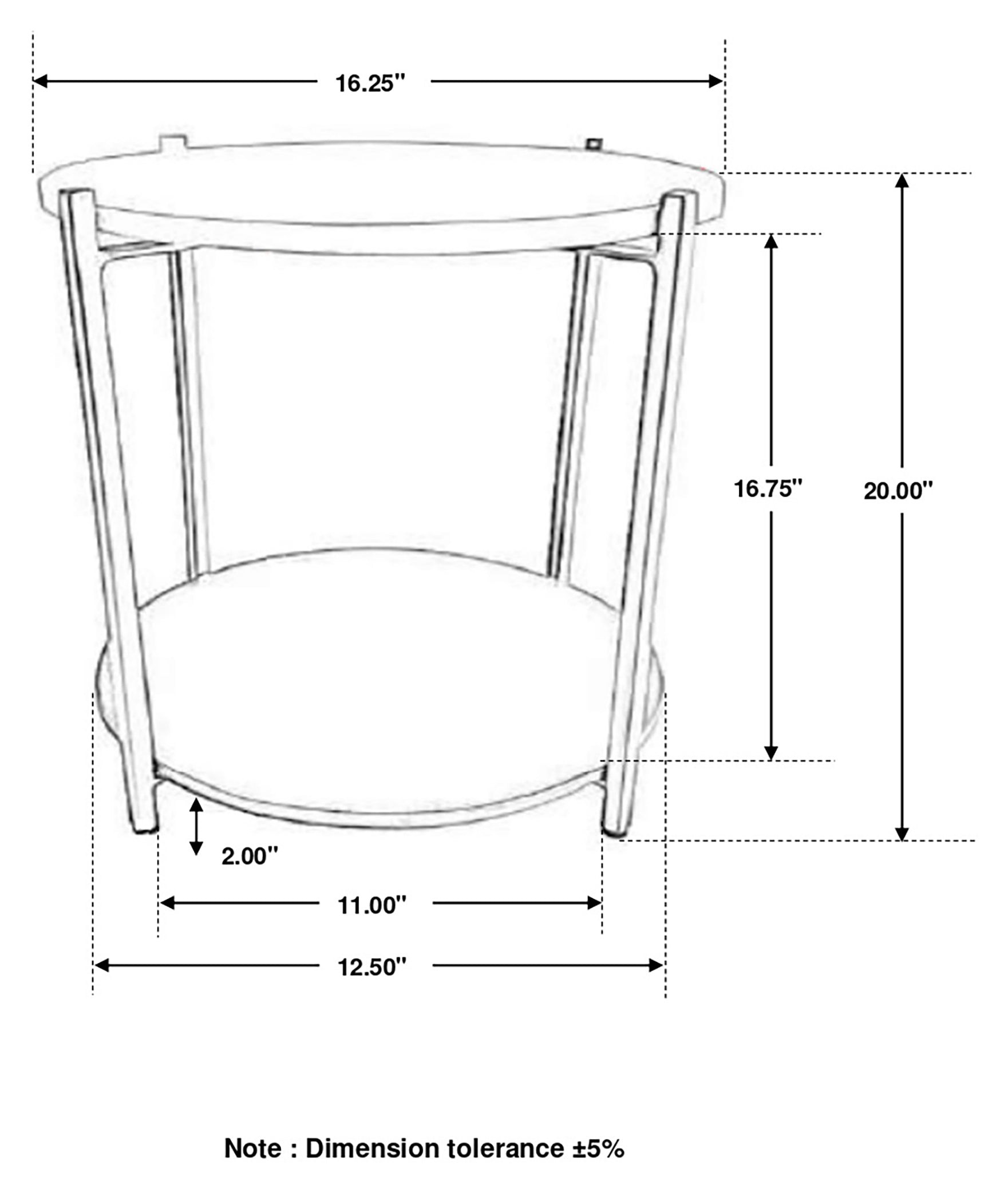 Noemie Round Marble Top Accent Side Table White and Gunmetal-CoasterEssence