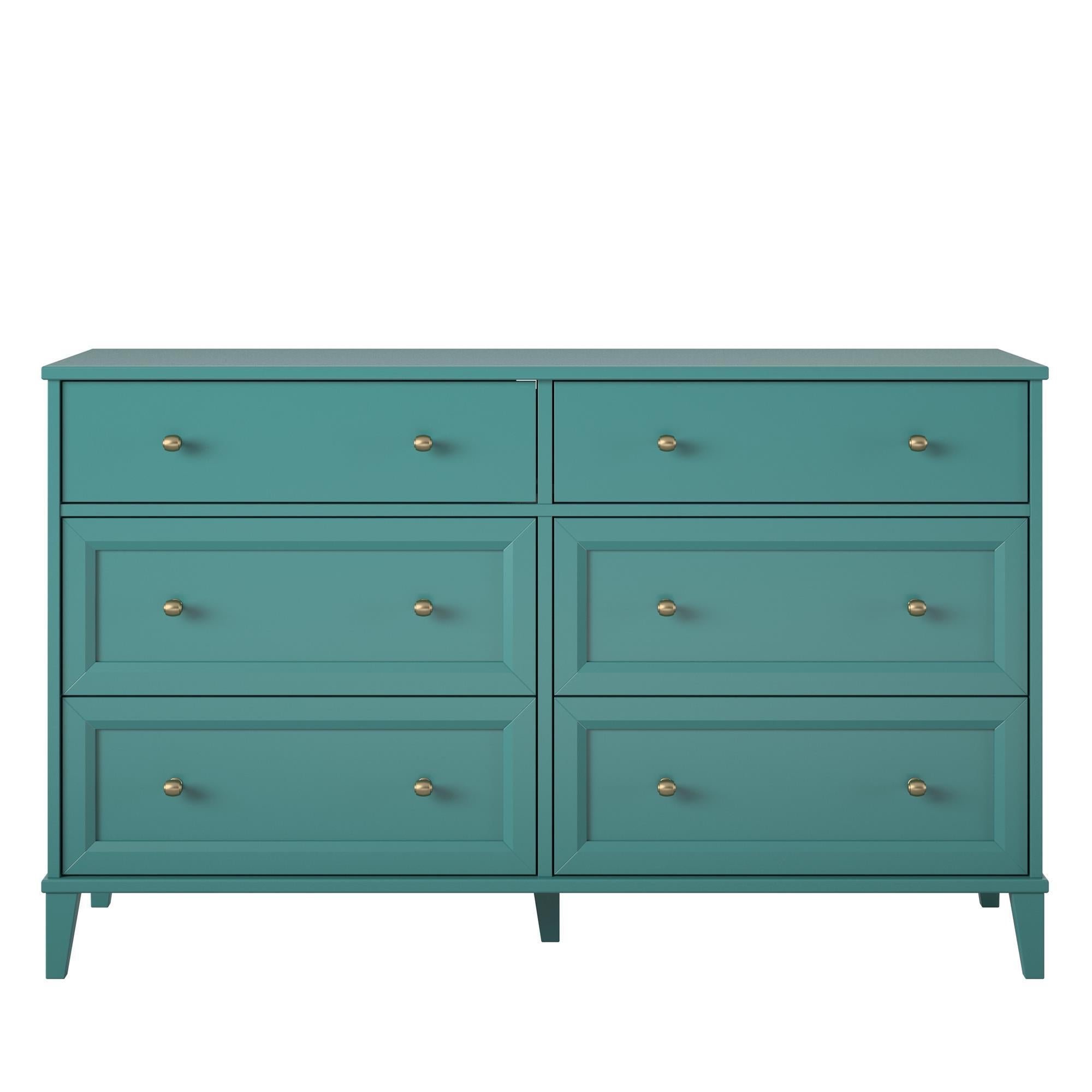 Monticello 6 Drawer Dresser - Green