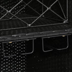 K&K 52.8"W Wicker Outdoor Grill Cart