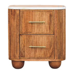 Artisan Furniture Solid Wood Aurora Marble Bedside