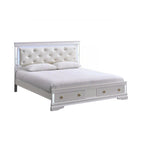 Verona G6735B-KSB King Bed (Mattress Not Included) - Pearl
