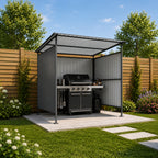 6x6FT Outdoor Pergola with Hardtop Roof