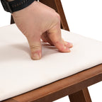Upholstered Folding Chair Set (4PCS)
