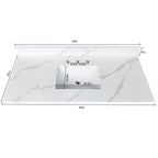 49-Inch Quartz Bathroom Vanity Top with Undermount Sink