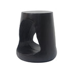 MGO Hollow Side Table, Wood-Like Texture