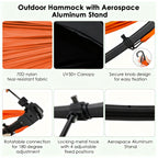 Portable Outdoor Garden Hammock with Quick-Fold Stand