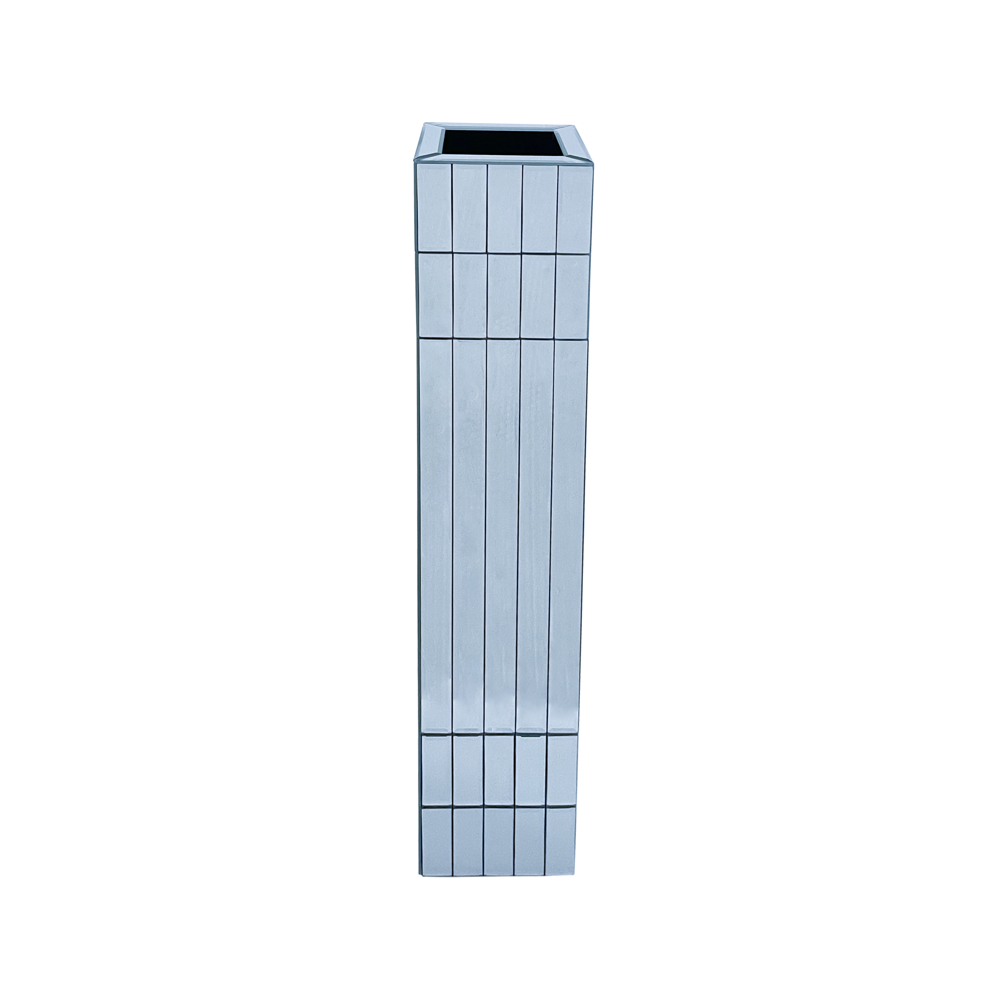 36.02" Tall Mirrored Floor Vase