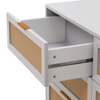 51.18"6-Drawers Rattan Storage Cabinet