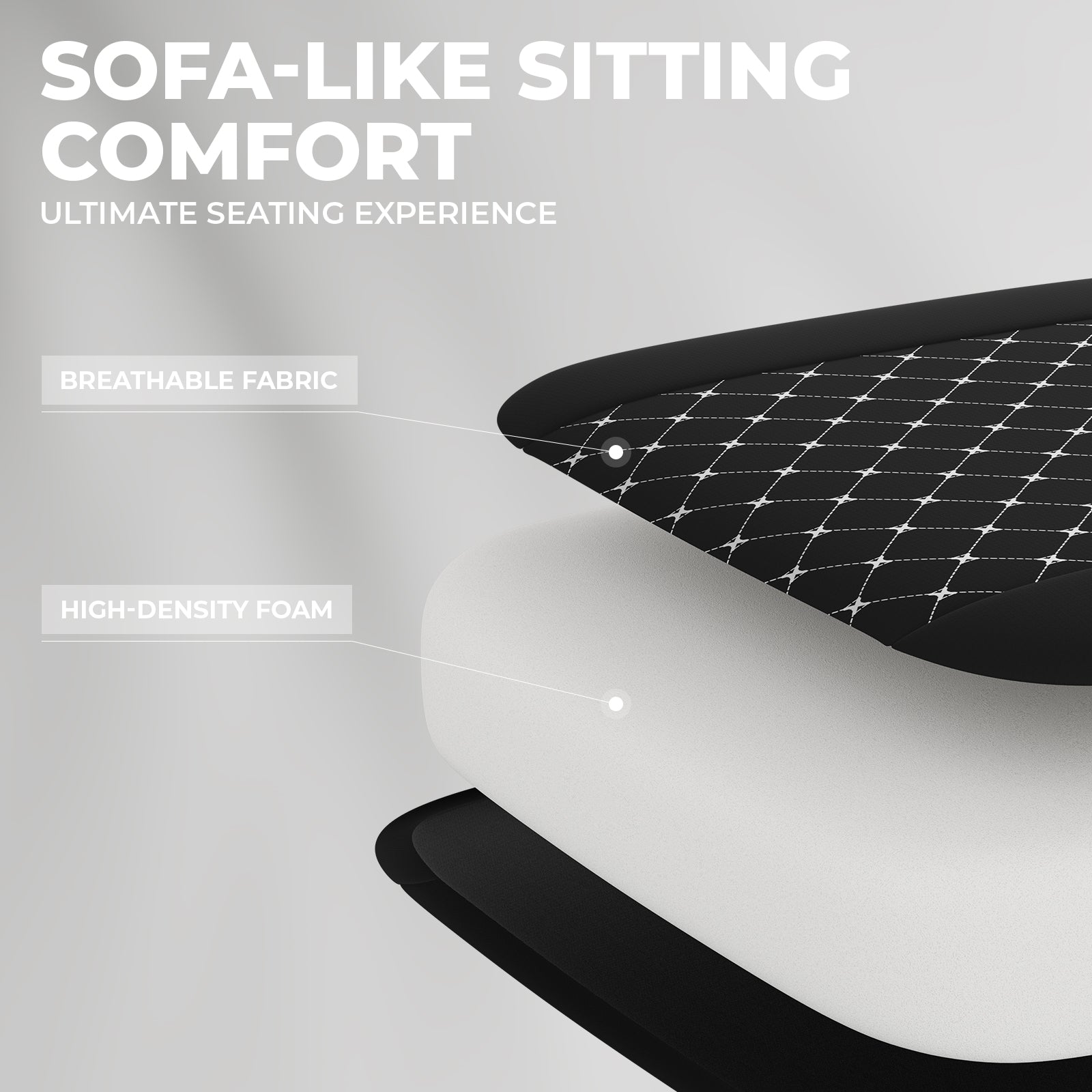 Gaming Chair with Massage and Footrest