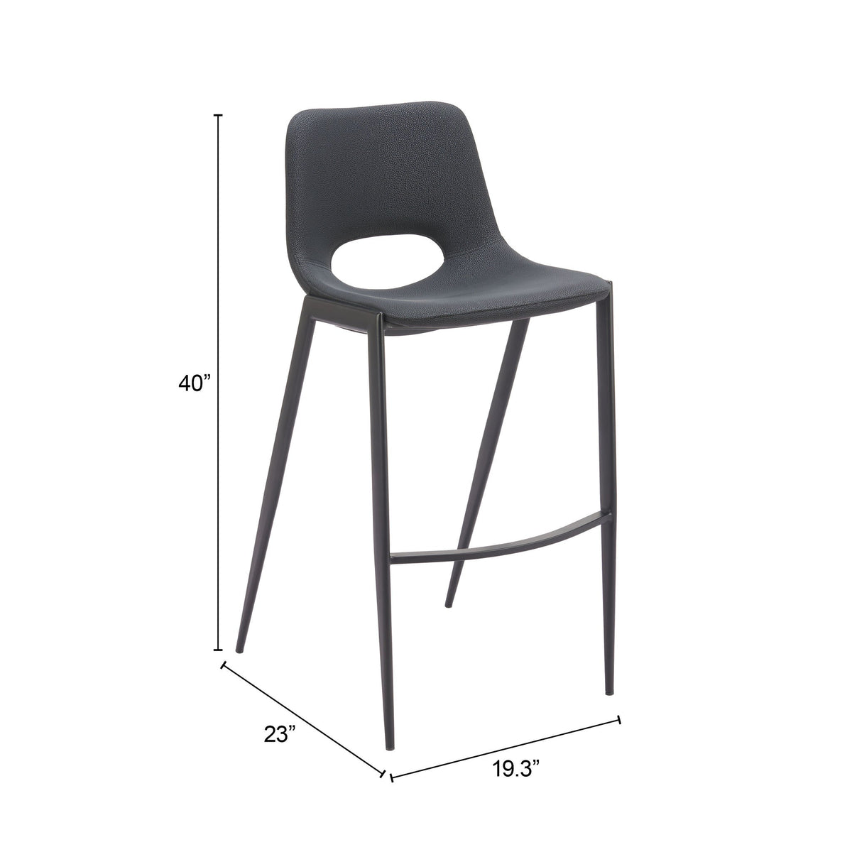 Desi Armless Barstool (Set of 2)