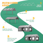 12x20 FT Heavy Duty Carport Canopy