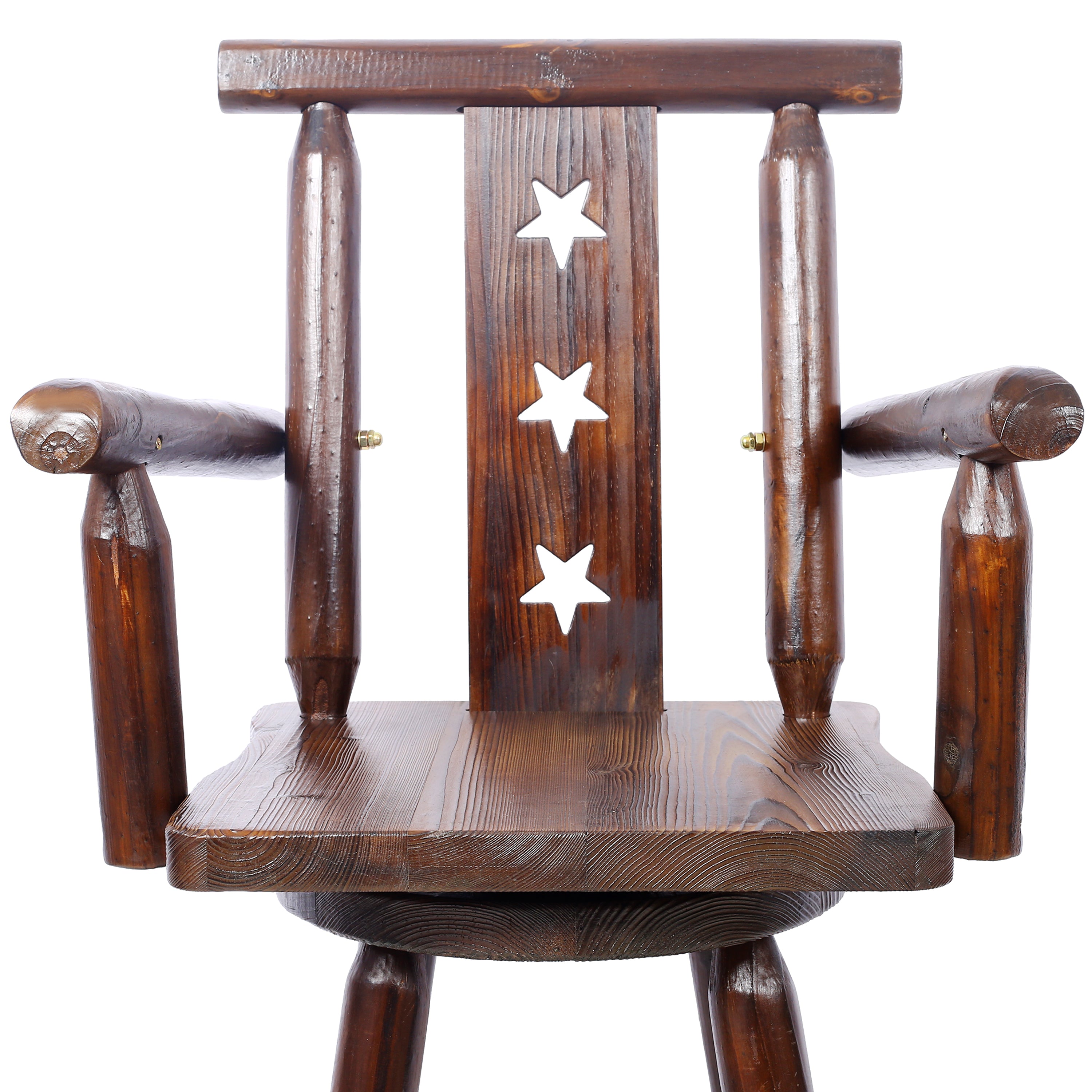 Rustic Bar Stool - Fir Wood Construction