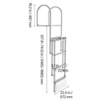 Retractable Dock Ladder with Auto-Lift Float