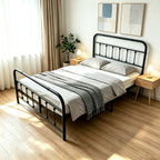 Full Size Metal Bed Frame with Headboard