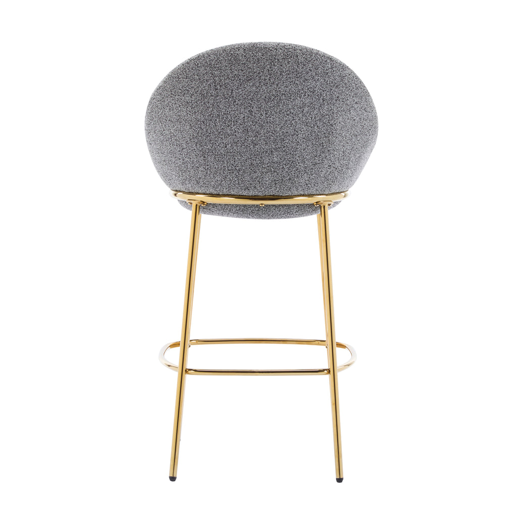 Celano Indoor Metal Upholstered Barstool