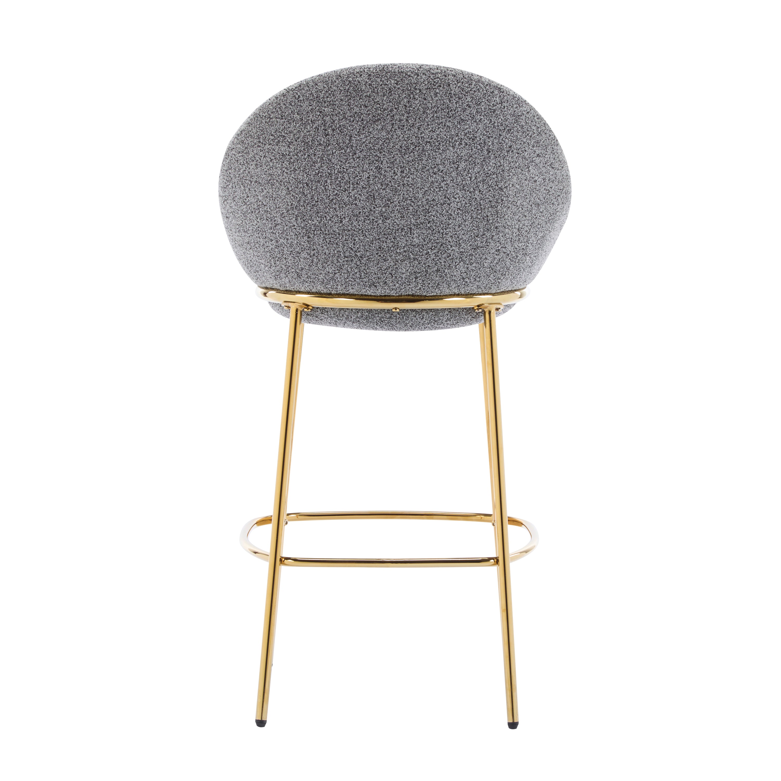 Celano Indoor Metal Upholstered Barstool