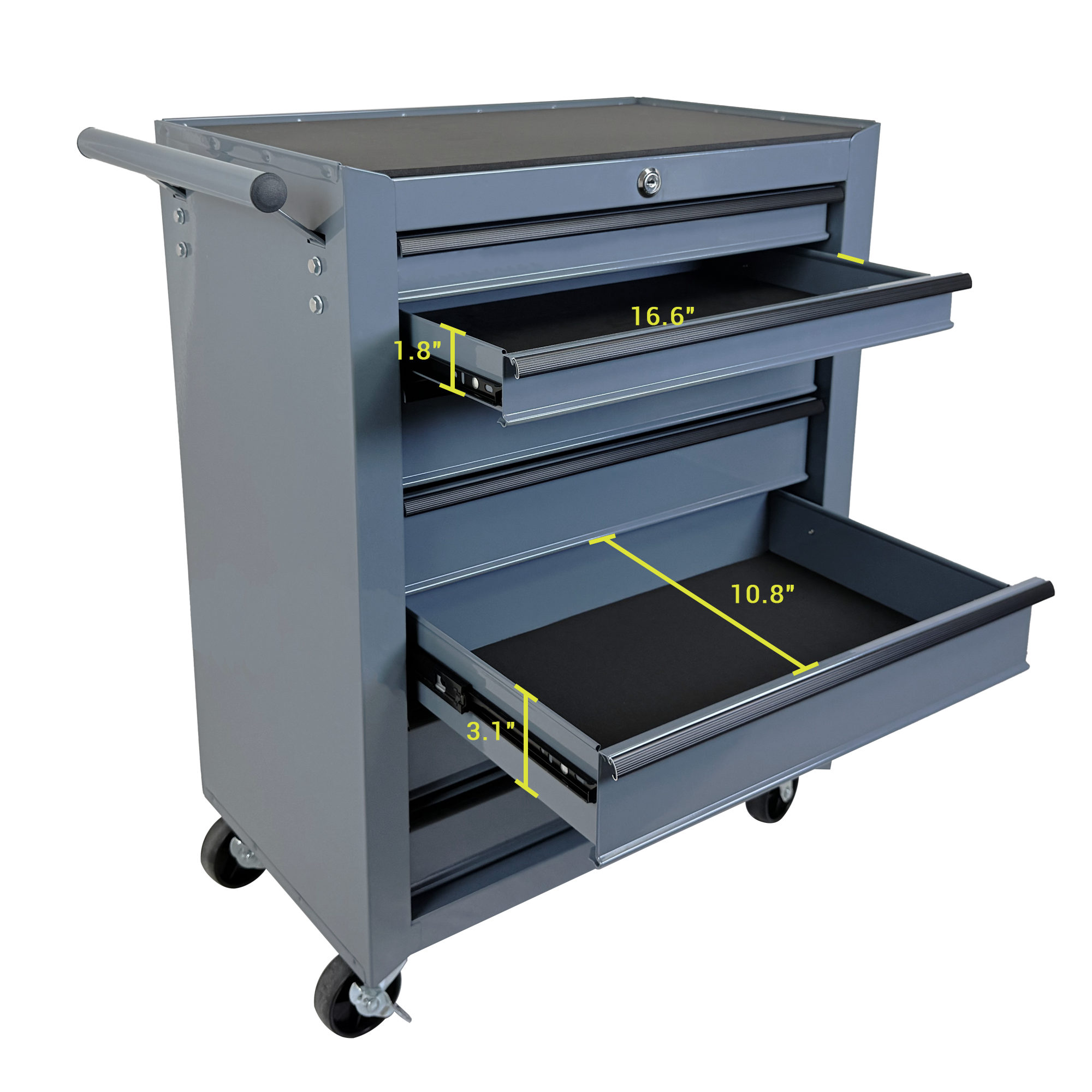 Rolling Metal Tool Chest with 7 Drawers