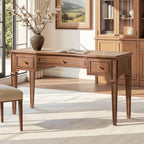 Dauphin 55" 3-Drawer Wood Executive Desk