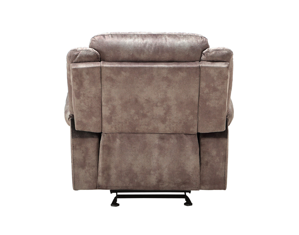 Zubaida Two Tone Chocolate Velvet 3PCS Recliner Living Room Set