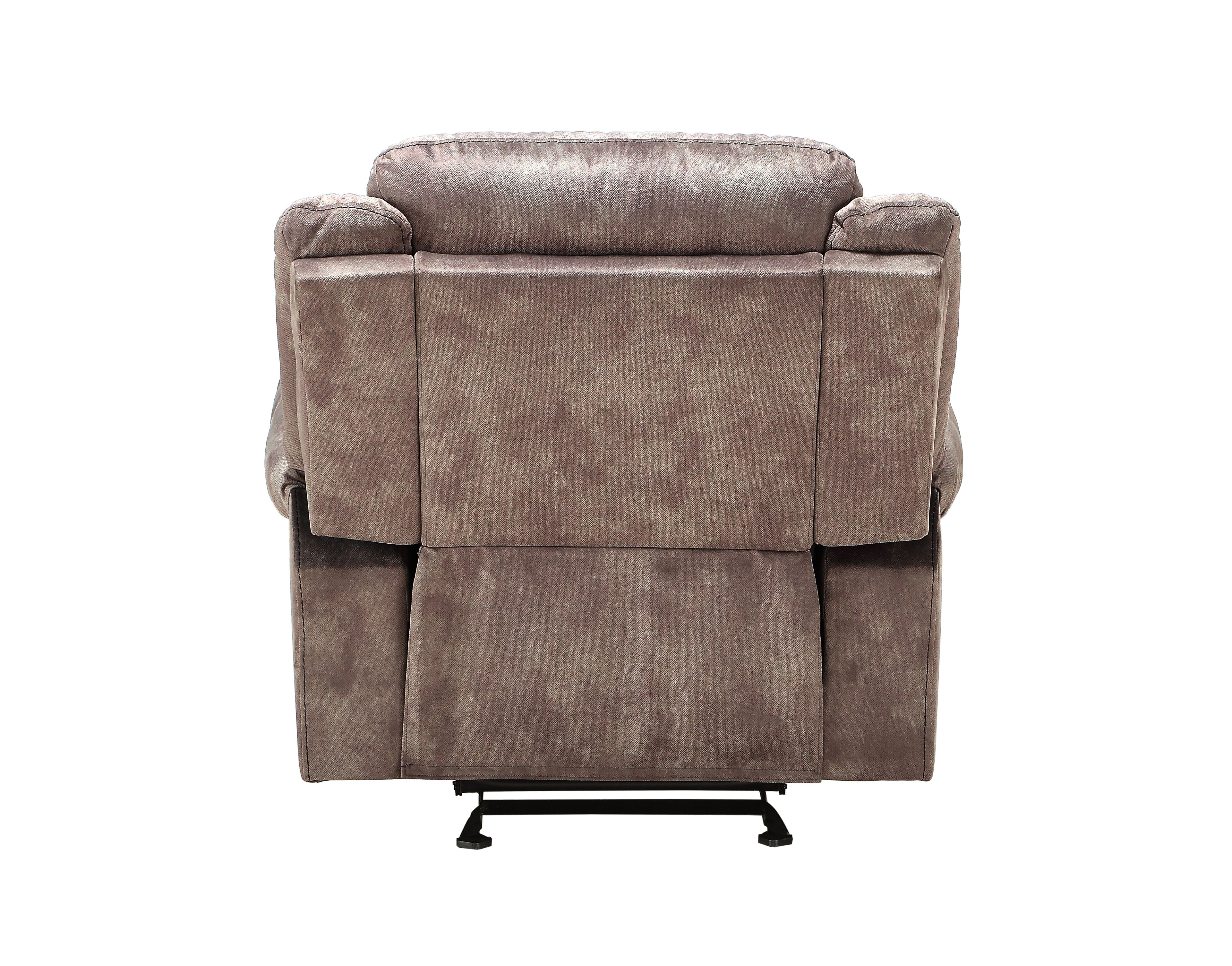 Zubaida Two Tone Chocolate Velvet 3PCS Recliner Living Room Set