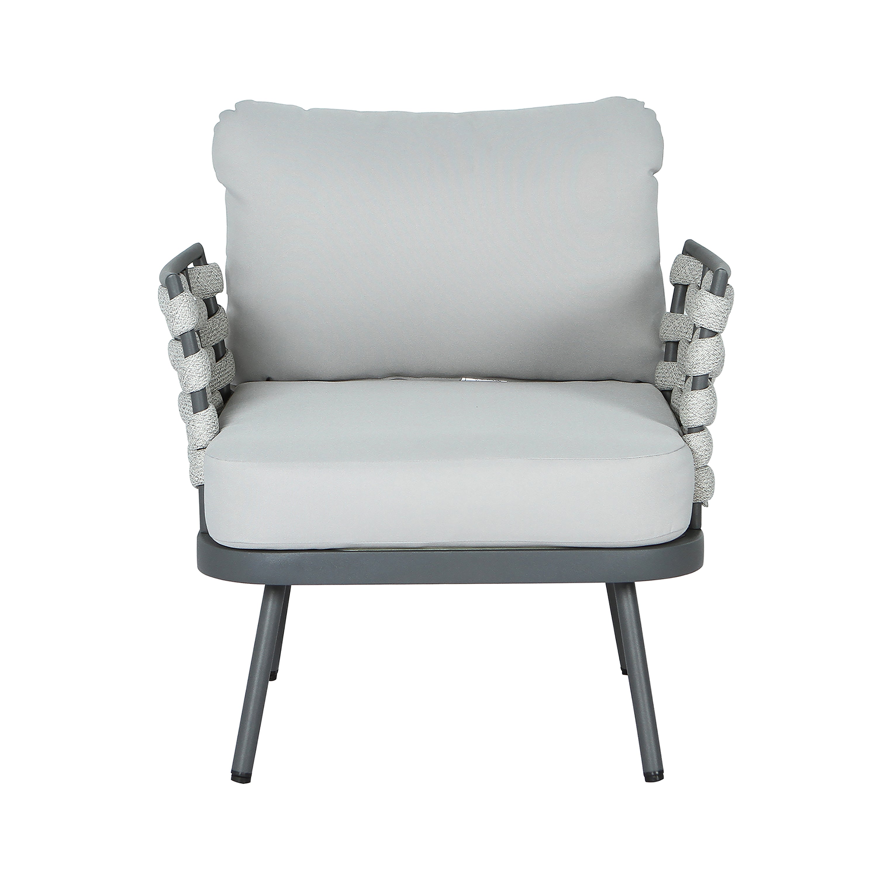 Mariano Steel 4-Pieces Conversation Set