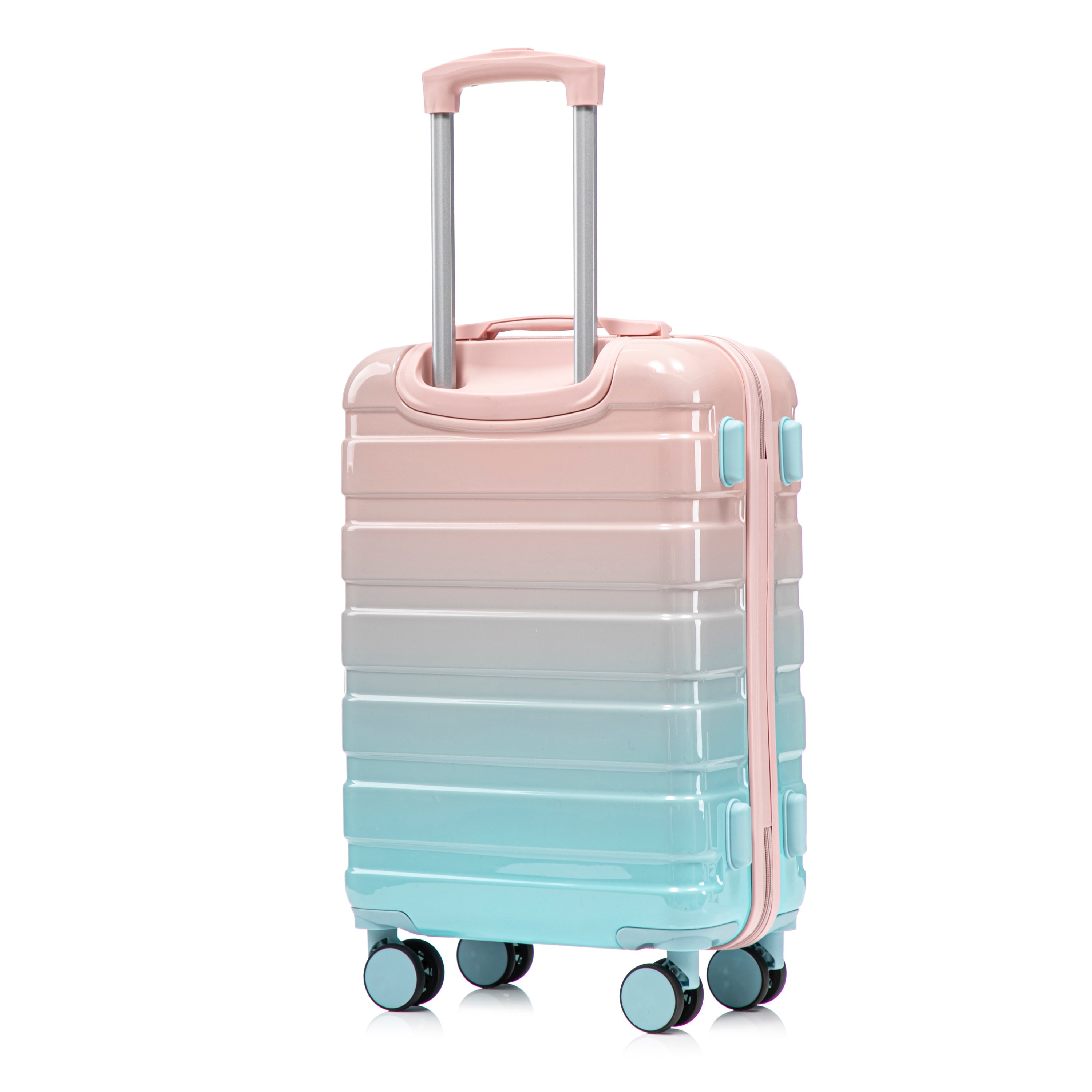 14"/20" 2-Pieces PC Spinner Wheel Carry On Luggage Set