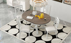 TREXM 5-Piece Retro Functional Dining Table Set