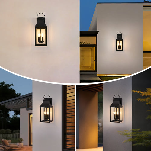 20'' Outdoor Wall Light, 2-Pack Porch Light Outdoor Wall Sconce Lantern