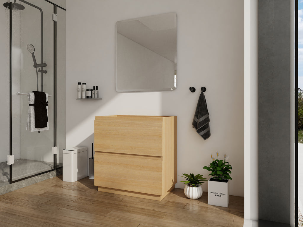 30" Modern Undermount Bathroom Sink Cabinet