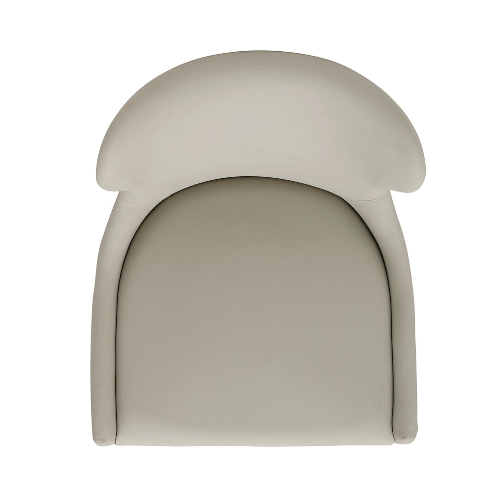 Blair Wood Upholstered Counter Stool in Stone