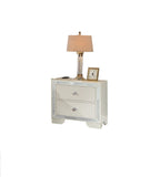 King Size Bed With LED And 2 Nightstands
