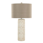 30" Contemporary Polyresin Table Lamp in Brushed Taos