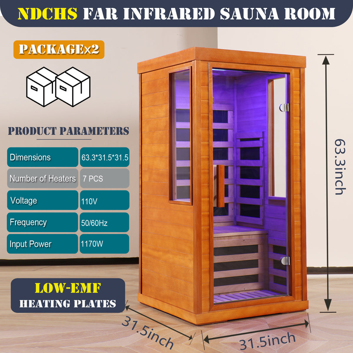 Sauna Room's Front Wall Replacement Part