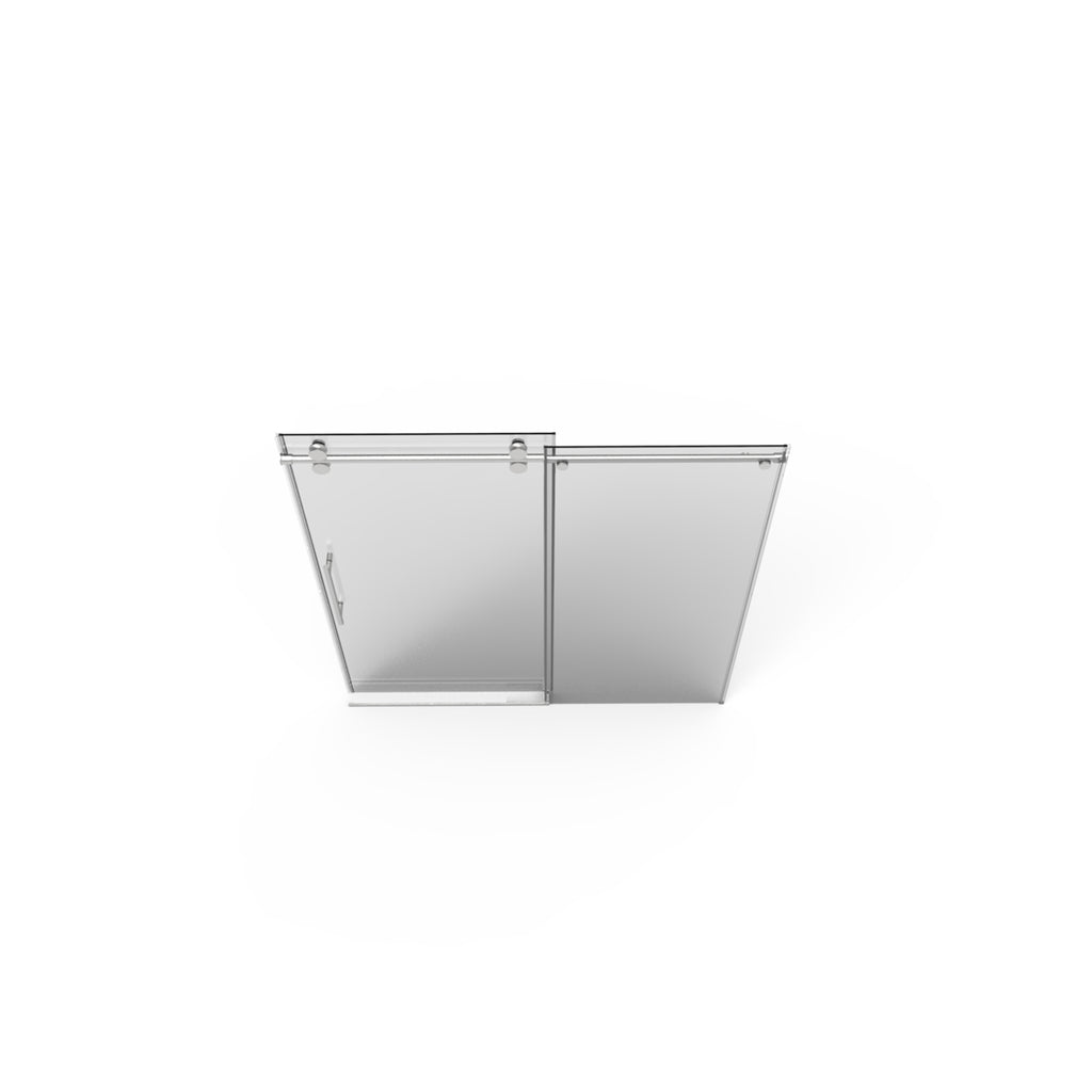 Frameless Sliding Shower Door with Tempered Glass Enclosure